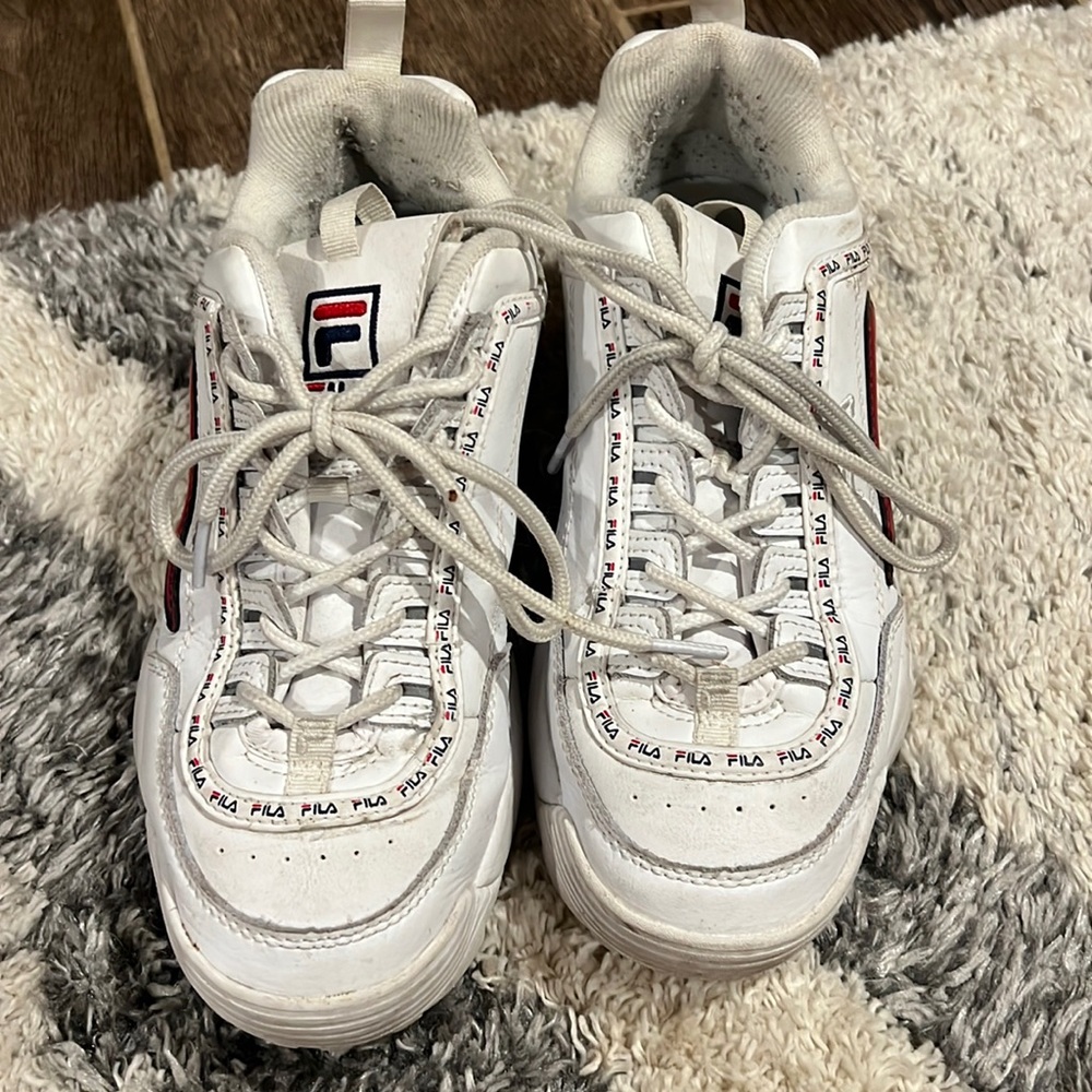 Fila white shoes
